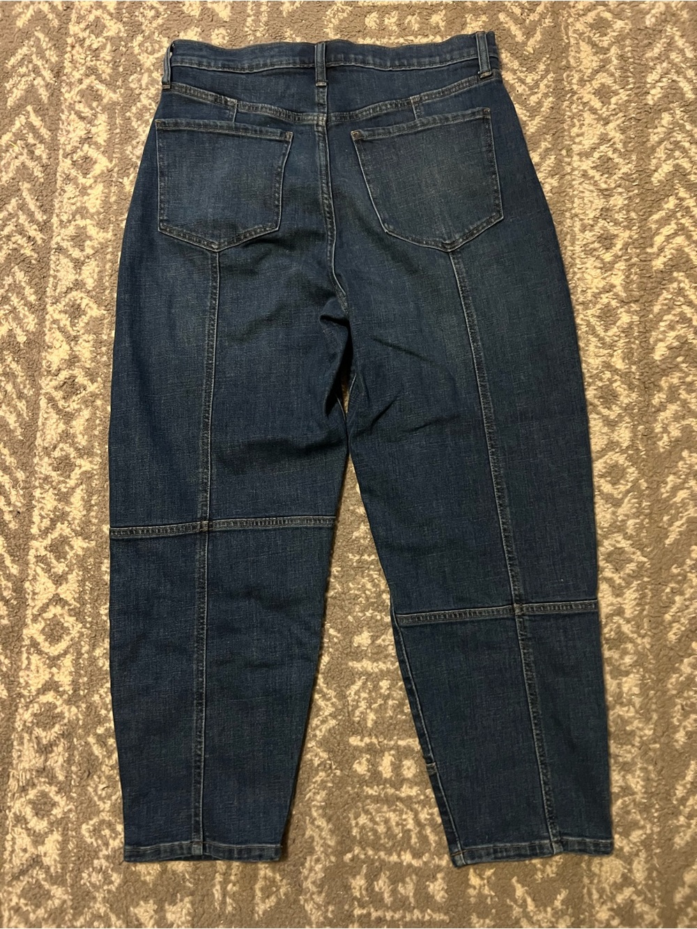 Banana Republic barrel Dark Blue Panel Detail Jeans size 10 (Z124) - Picture 9 of 9
